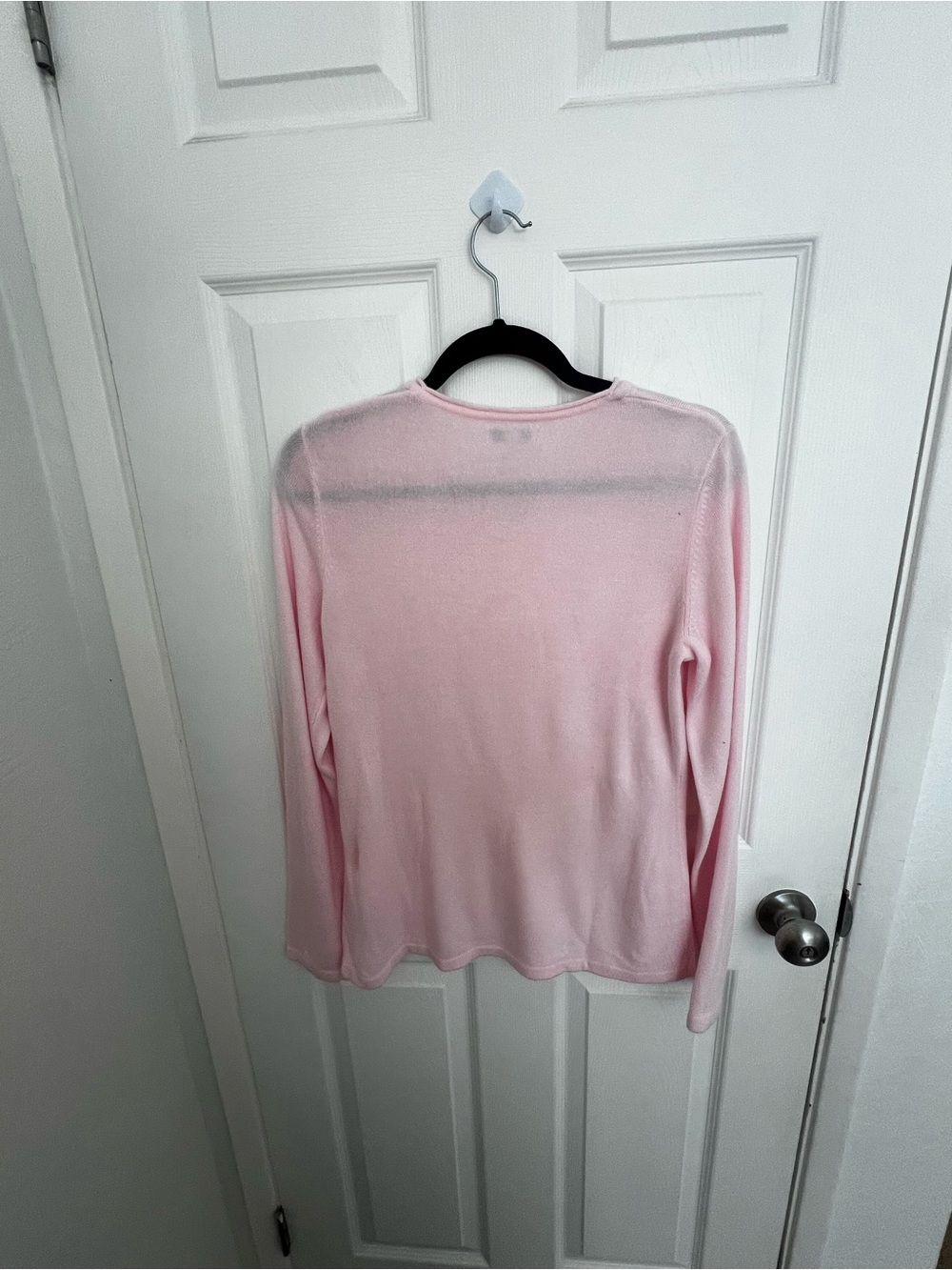 croft & barrow Light Pink V-Neck Women's Sweater - Picture 7 of 8